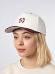 Бейсболка MITCHELL NESS арт. HC12185-MNNCRSC (кремовый / бордовый)